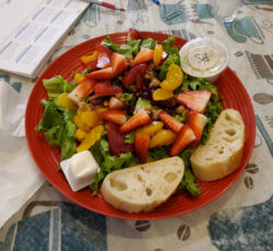 Salad Red Plate